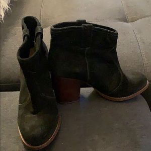 Black suede splendid booties